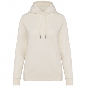 Sweatshirt raglan eco-responsvel com capuz de senhora