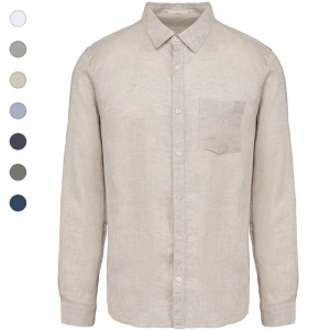 Camisa em linho de homem