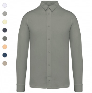 Camisa eco-responsvel em jersey de homem