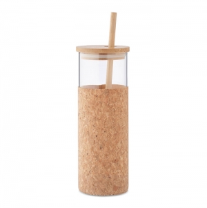 MOLUNGE Copo de vidro com manga 450 ml