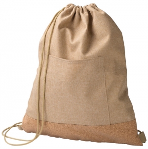 Mochila com cordo em polister rPET (600D) Ansel