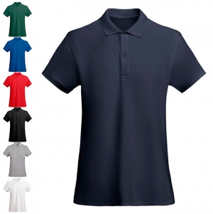 Polo de manga curta algod�o org�nico para mulher 'Prince'