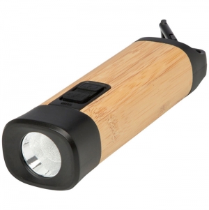 Lanterna de plstico reciclado de bamboo/RCS com mosqueto 'Kuma'