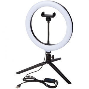 Anel de luz para selfies e vlogging com suporte para smartphone e trip 'Studio'
