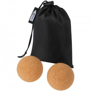 Bola de ioga de cortia 'Trikona' - Conjunto de 2