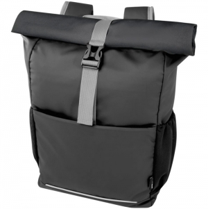 Saco de bicicleta roll-top impermevel de 15' reciclado GRS de 20 L 'Aqua'