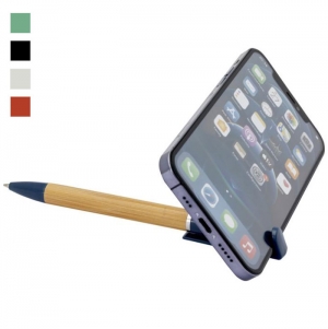 Caneta de suporte para telemvel 'Delfina' (tinta preta)