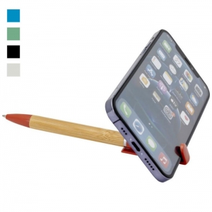 Caneta de suporte para telemvel 'Delfina' (tinta azul)