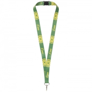 Lanyard em RPET -  'Bucks' com fecho de segurana