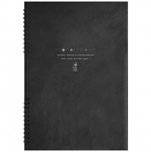 Bloco de notas com capa em couro PU 'EcoNotebook NA4'