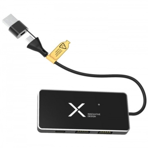 Hub USB 8 em 1 com entrada dupla e 6 portas 'SCX.design H20'