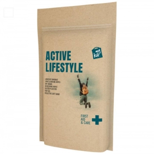 Kit de primeiros socorros para um estilo de vida ativo em bolsa de papel 'MyKit'