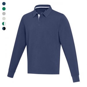 Polo estilo rugby unissexo 'Clyde' organico