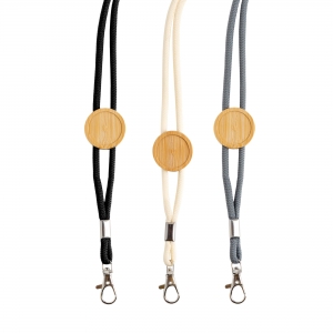 West Lanyard com ajustvel em bamboo