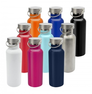 Garrafa de gua de ao inoxidvel reciclado com certificao RCS de 500 ml 'Thor'