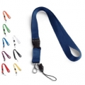 ANQUETIL. Lanyard em polister com mosqueto em metal