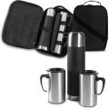Conjunto de garrafa trmica em ao inox Frieda
