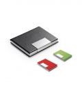 REEVES. Porta-cartes em alumnio e PU
