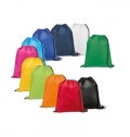 CARNABY. Saco tipo mochila em 210D com cordes em preto