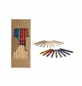Conjunto de 19 lpis de cor e lpis de cera 'Lucky'