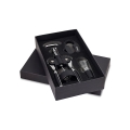 SET DE VINHO EM AO INOXIDVEL, COM SACA-ROLHAS, ABRE C
