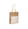 BRAGA. Saco em juta (240 g/m) e bolso em 100% algodo (140 gm)