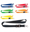 LANYARD EM POLISTER COM FIVELA CLIC-CLAC E MOSQUETO