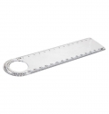 Rgua de plstico transparente PS Ashlyn
