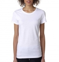 T-SHIRT SENHORA GOLA REDONDA 150G BRANCO