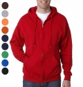 SWEATSHIRT CAPUZ E FECHO CIMA A BAIXO 280G CORES