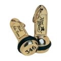 PORTA CHAVES METAL DOURADO 9 X 4,5 CM 235GR