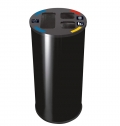 BALDE PARA RECICLAGEM PRETO 60 LT