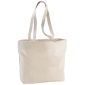 Saco Tote de algodo 320 g/m com fecho 'Ningbo'