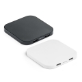 CAROLINE. Carregador wireless super rpido 15W com HUB 2 portas USB-A em ABS reciclado (100% rABS)