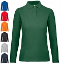 POLO B&C ID.001 WOMEN MANGA COMPRIDA 180G - 100% AL