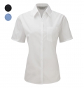 CAMISA POPELINE SENHORA MANGA CURTA 110G - 65% POLISTE