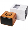 Coluna com base de carregamento sem fios de 3 W 'Wooden'