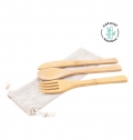 KIT TALHERES BAMBU CORAL