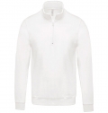 SWEATSHIRT COM 1/2 FECHO BRANCO