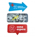 SINALTICA 20X10CM EM PVC 3MM PERSONALIZVEL