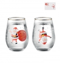Conjunto de 2 copos de Natal NOEL