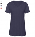 T-SHIRT TRIBLEND DE SENHORA COM DECOTE EM V