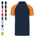 Polo baseball > polo de homem bicolor