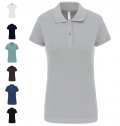 Polo piqu� manga curta de senhora
