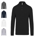 Polo jersey de homem de manga comprida