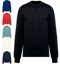 Sweatshirt com decote redondo oversize eco-responsvel unissexo
