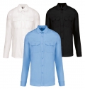 Camisa piloto de homem de manga comprida