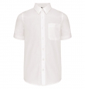 Camisa de criana manga curta em popeline