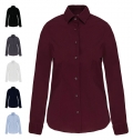 Camisa de senhora manga comprida  com Stretch