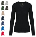 Pullover de senhora decote V
